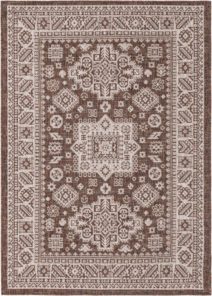 4' x 6' Easy-Clean Aztec Indoor / Outdoor Rug