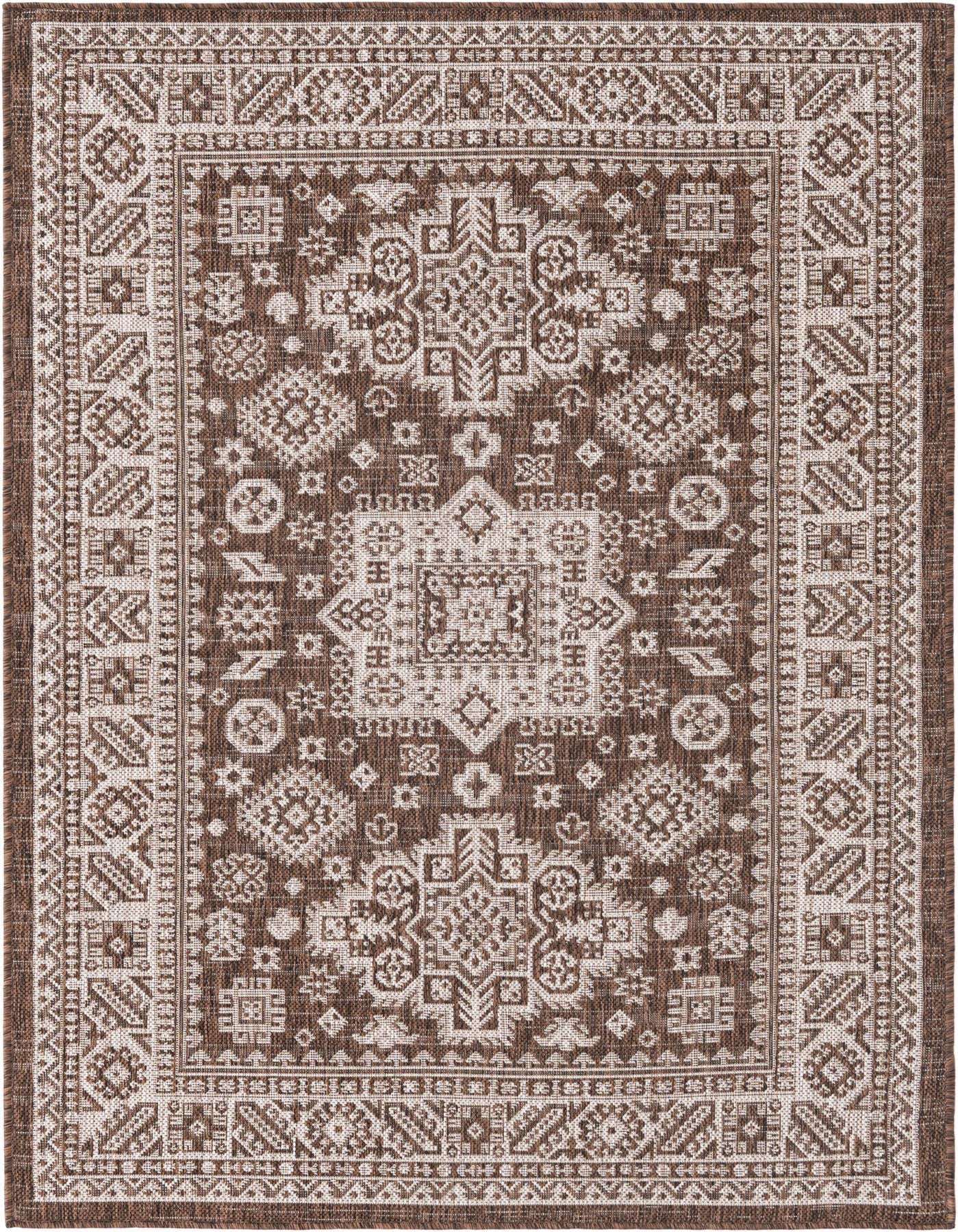 4' x 6' Easy-Clean Aztec Indoor / Outdoor Rug