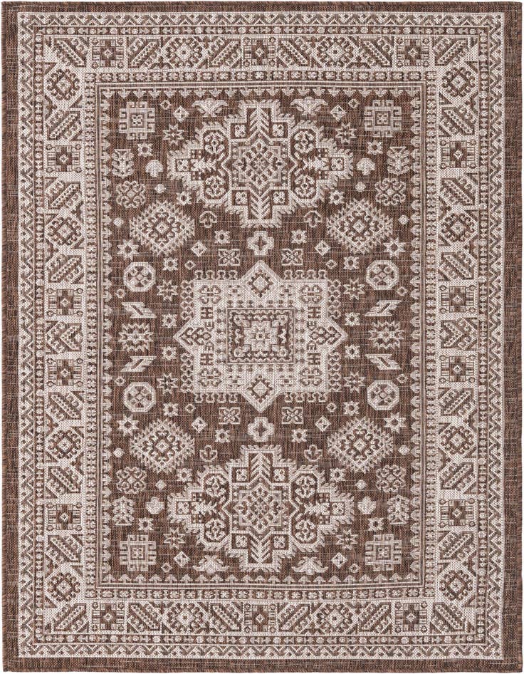 Detail image of 4' x 6' Easy-Clean Aztec Indoor / Outdoor Rug