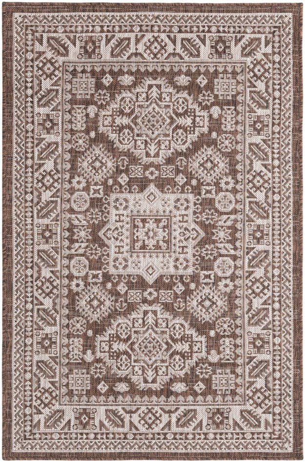 Detail image of 3' x 5' 3 Easy-Clean Aztec Indoor / Outdoor Rug