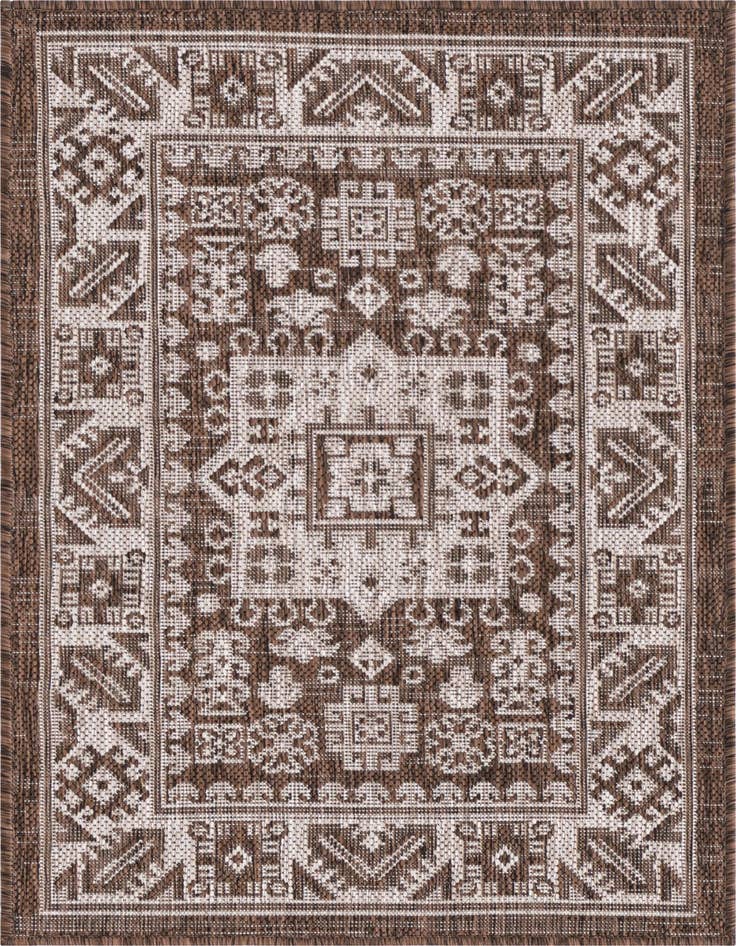 Detail image of 2' x 3' Easy-Clean Aztec Indoor / Outdoor Rug