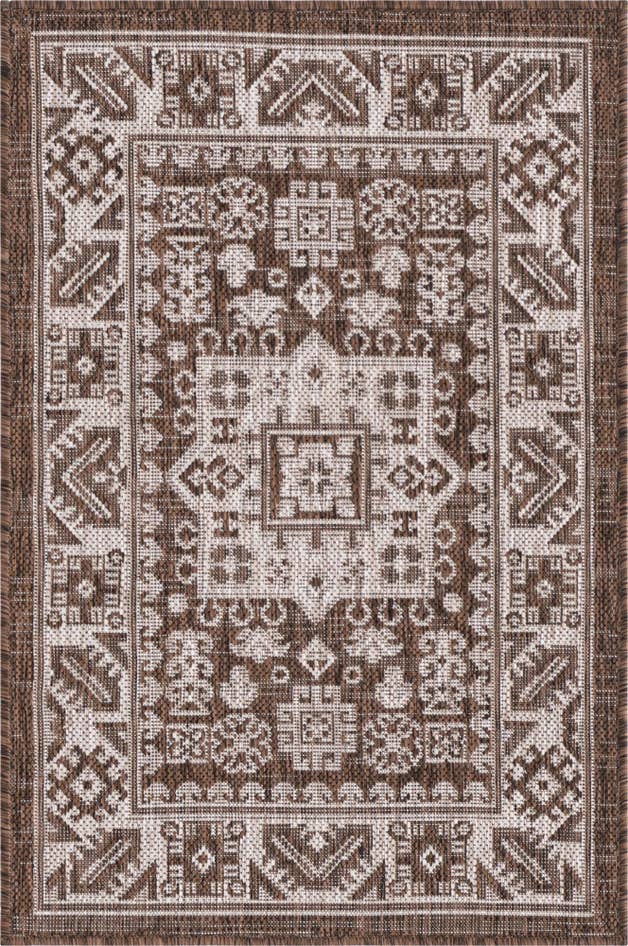 Detail image of 2' x 3' Easy-Clean Aztec Indoor / Outdoor Rug