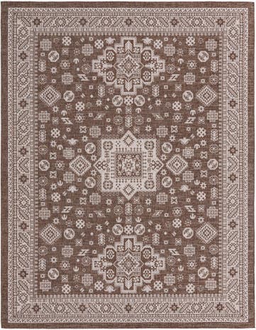 10' x 13' Easy-Clean Aztec Indoor / Outdoor Rug