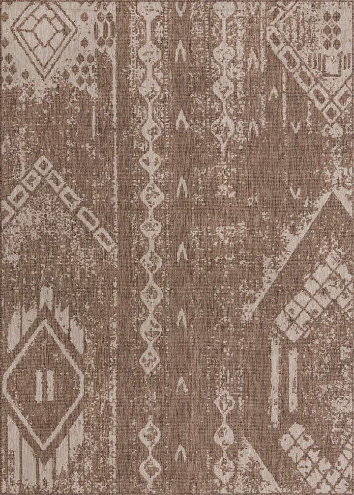 9' x 12' Easy-Clean Bohemian Indoor / Outdoor Rug