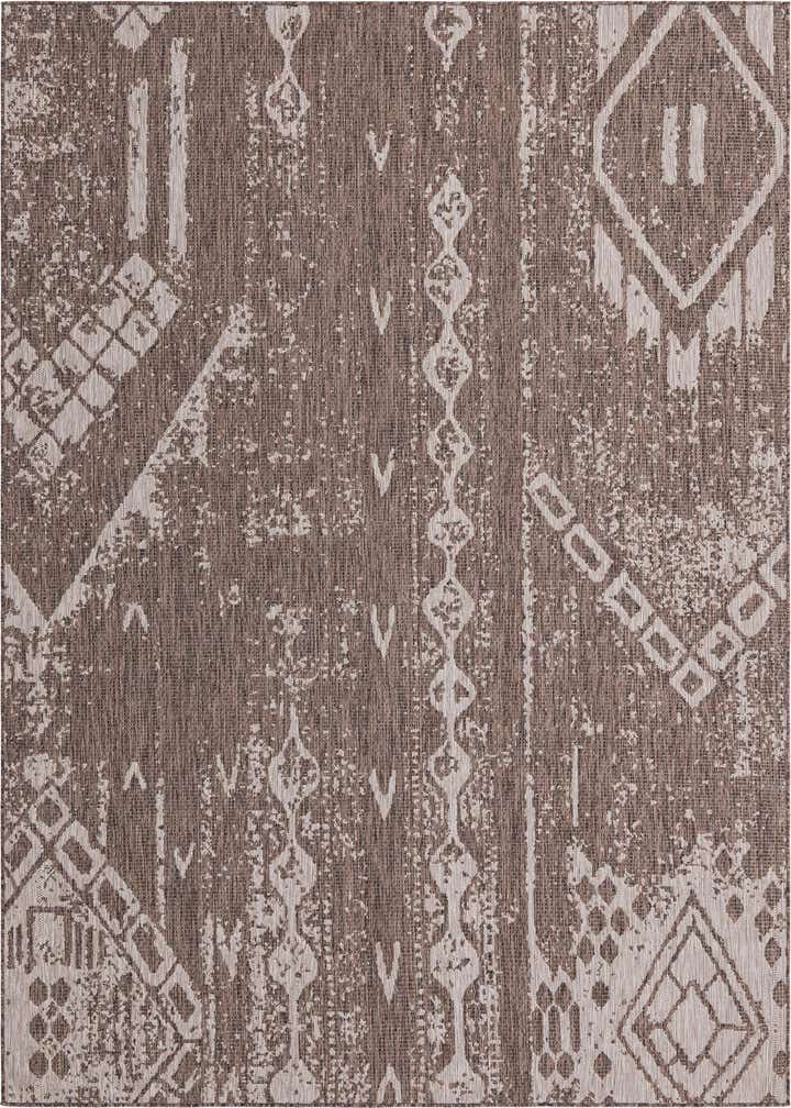 7' 10 x 10' Easy-Clean Bohemian Indoor / Outdoor Rug