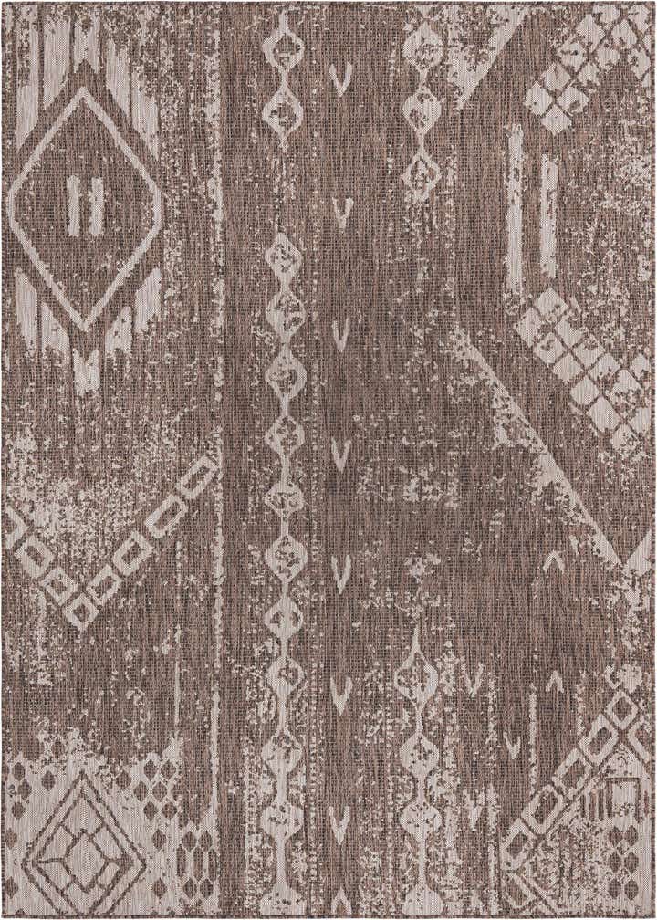 6' x 9' Easy-Clean Bohemian Indoor / Outdoor Rug
