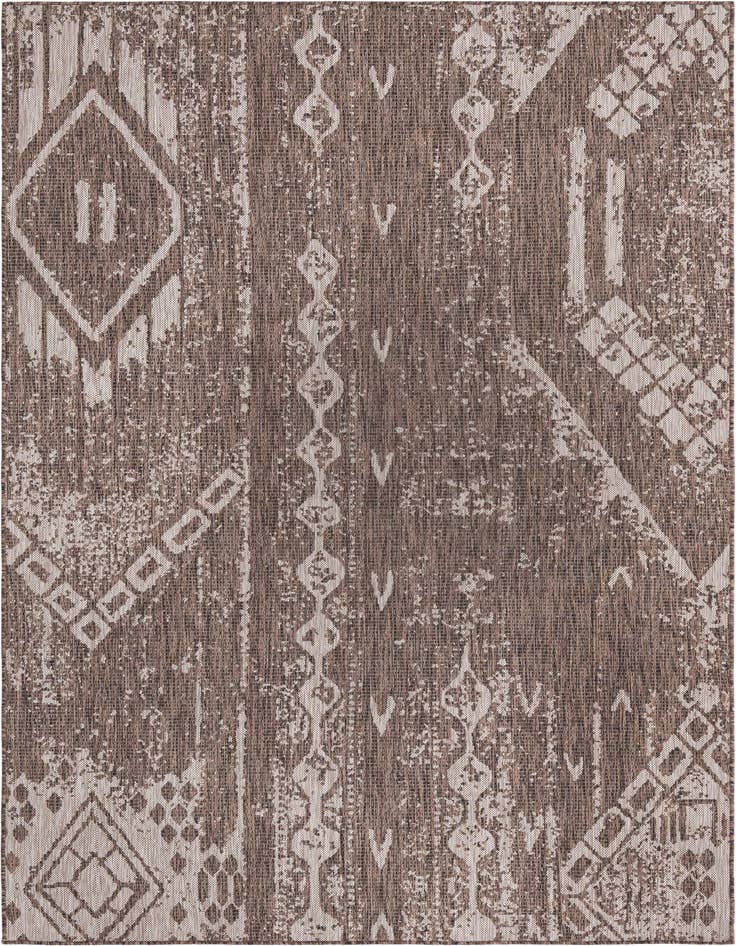 Detail image of 6' x 9' Easy-Clean Bohemian Indoor / Outdoor Rug