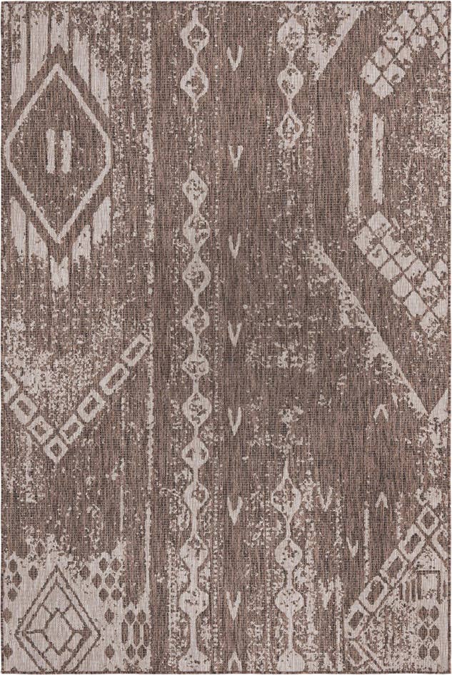 Detail image of 6' x 9' Easy-Clean Bohemian Indoor / Outdoor Rug