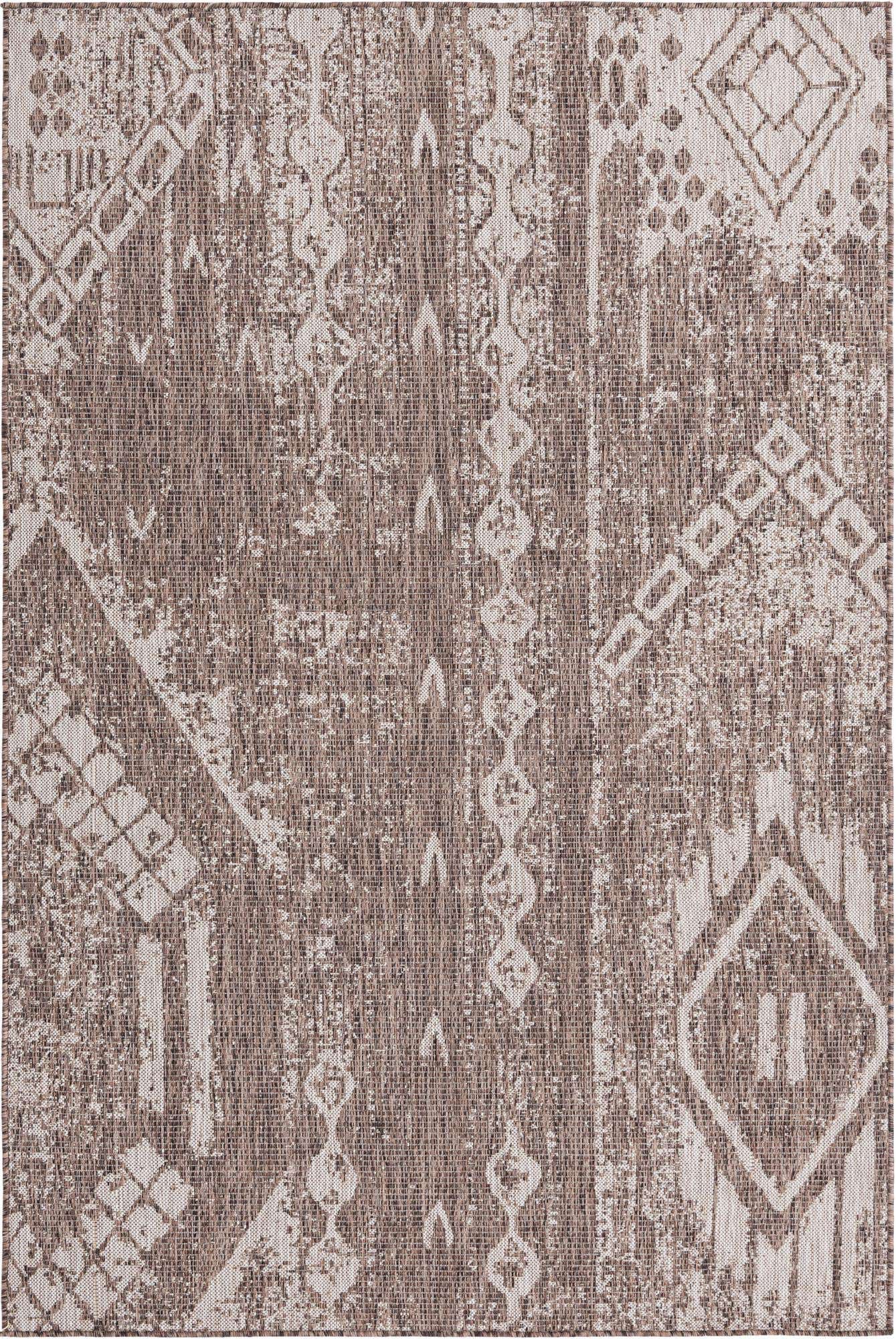 5' 3 x 8' Easy-Clean Bohemian Indoor / Outdoor Rug
