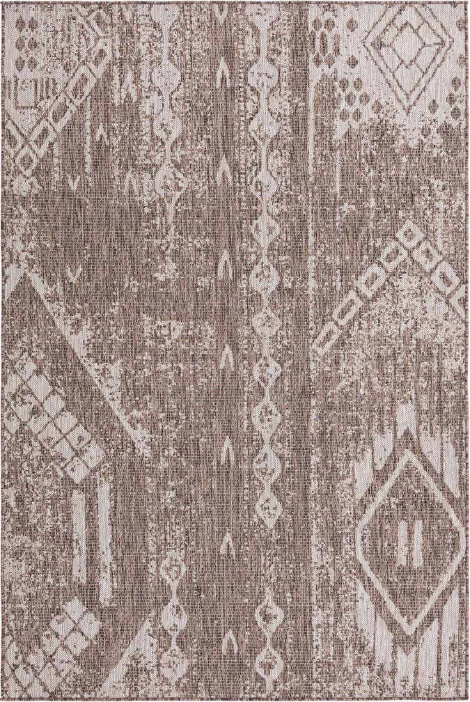 5' 3 x 8' Easy-Clean Bohemian Indoor / Outdoor Rug