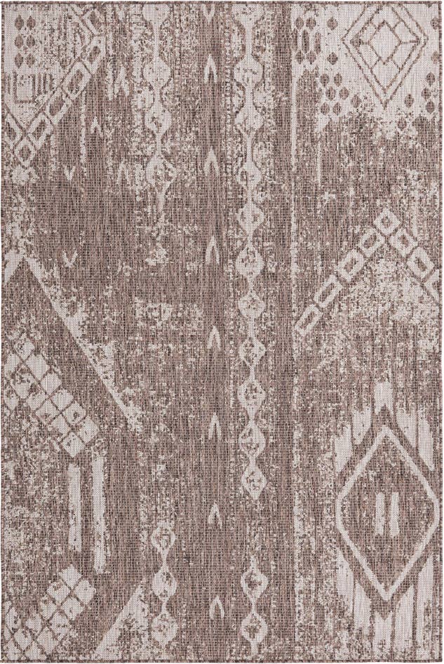 Detail image of 5' 3 x 8' Easy-Clean Bohemian Indoor / Outdoor Rug