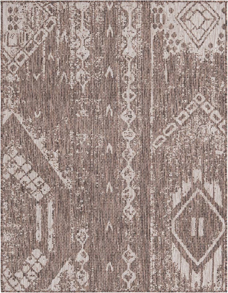 Detail image of 4' x 6' Easy-Clean Bohemian Indoor / Outdoor Rug