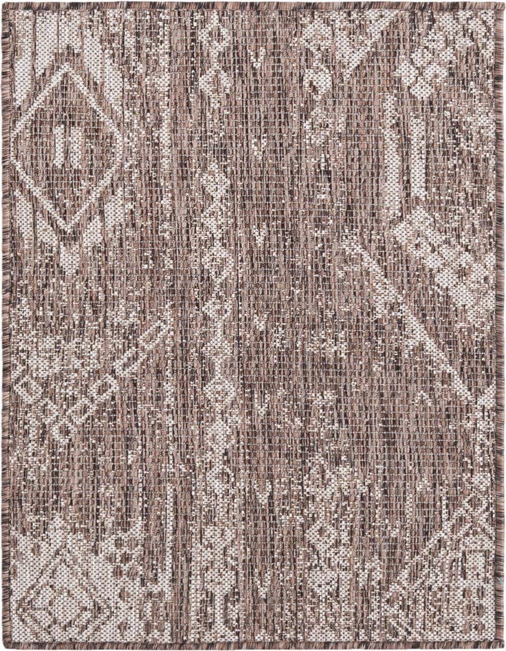 Detail image of 2' x 3' Easy-Clean Bohemian Indoor / Outdoor Rug