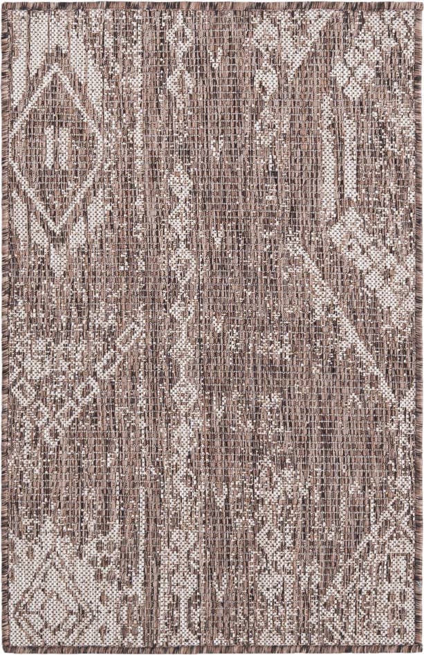 Detail image of 2' x 3' Easy-Clean Bohemian Indoor / Outdoor Rug