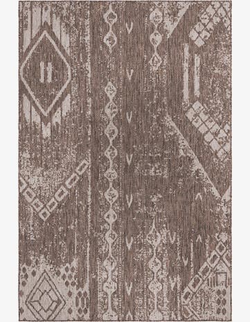 6' x 9' Easy-Clean Bohemian Indoor / Outdoor Rug