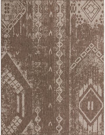 10' x 13' Easy-Clean Bohemian Indoor / Outdoor Rug