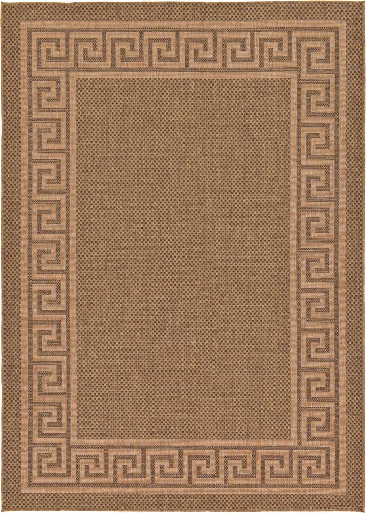 7' x 10' Easy-Clean Border Indoor / Outdoor Rug