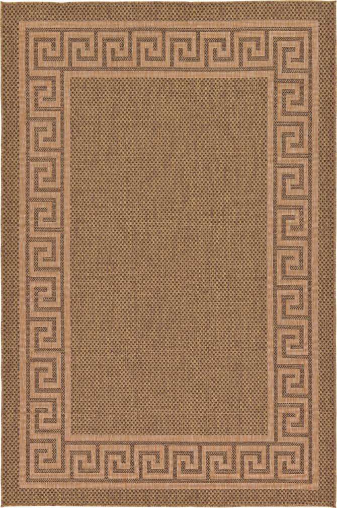 7' x 10' Easy-Clean Border Indoor / Outdoor Rug