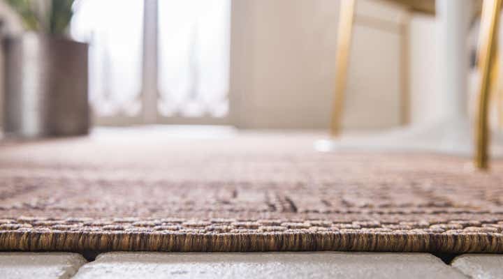 4' x 6' Easy-Clean Border Indoor / Outdoor Rug