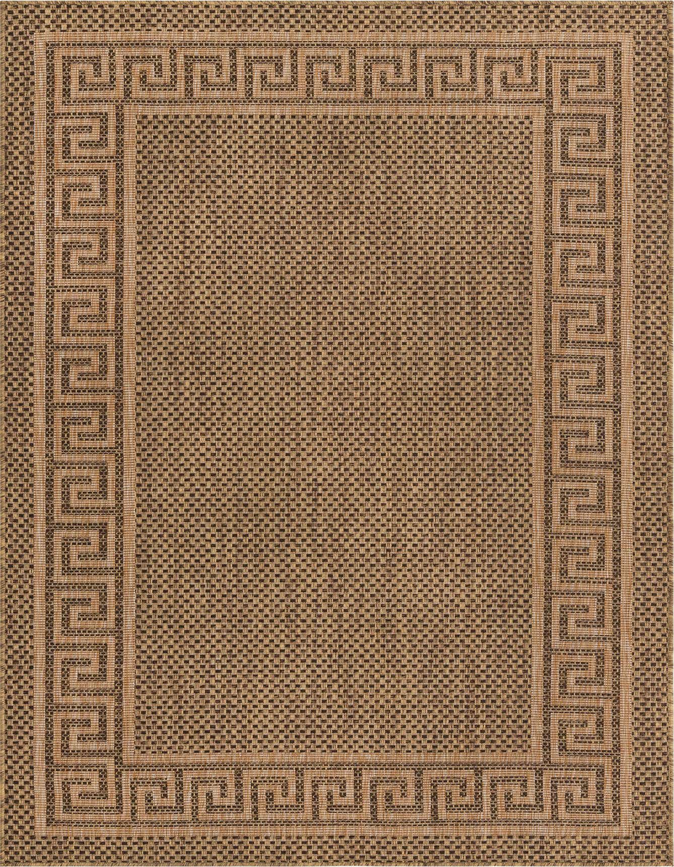 5' 3 x 8' Easy-Clean Border Indoor / Outdoor Rug