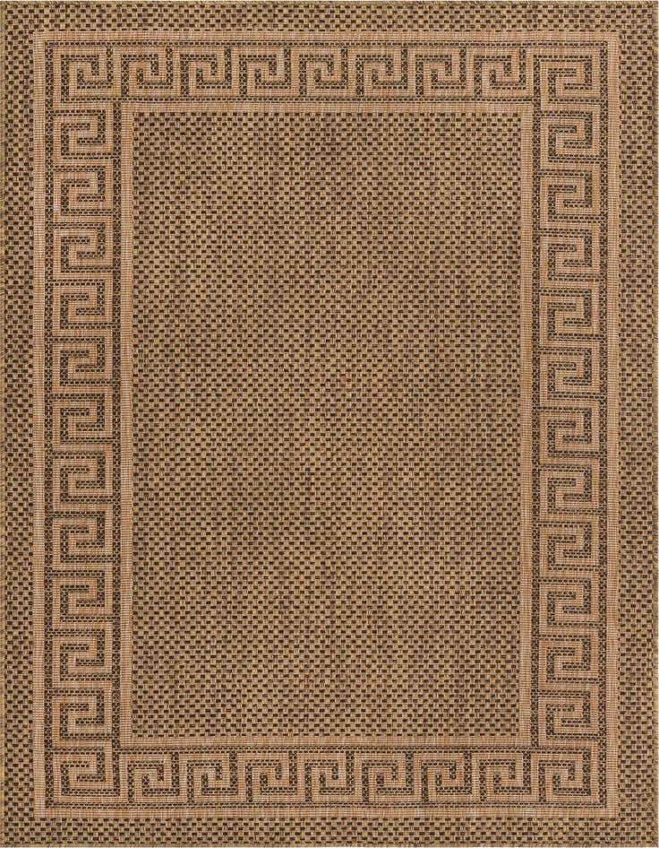 Detail image of 5' 3 x 8' Easy-Clean Border Indoor / Outdoor Rug