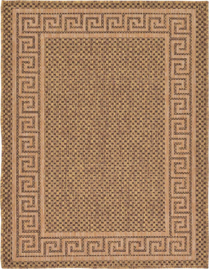 Detail image of 3' 3 x 5' Easy-Clean Border Indoor / Outdoor Rug