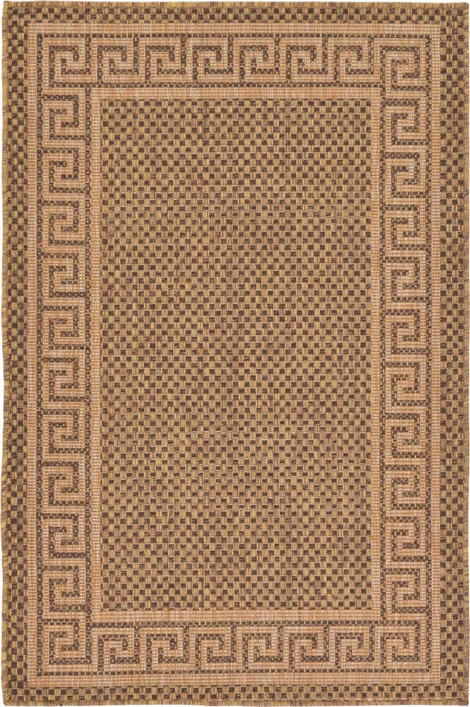 3' 3 x 5' Easy-Clean Border Indoor / Outdoor Rug