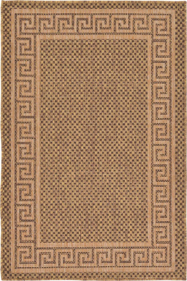 Detail image of 3' 3 x 5' Easy-Clean Border Indoor / Outdoor Rug