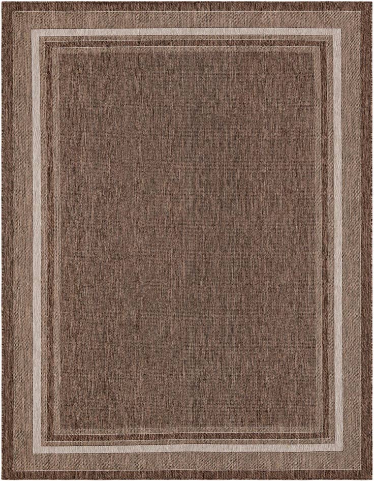 Detail image of 7' 10 x 11' Easy-Clean Border Indoor / Outdoor Rug
