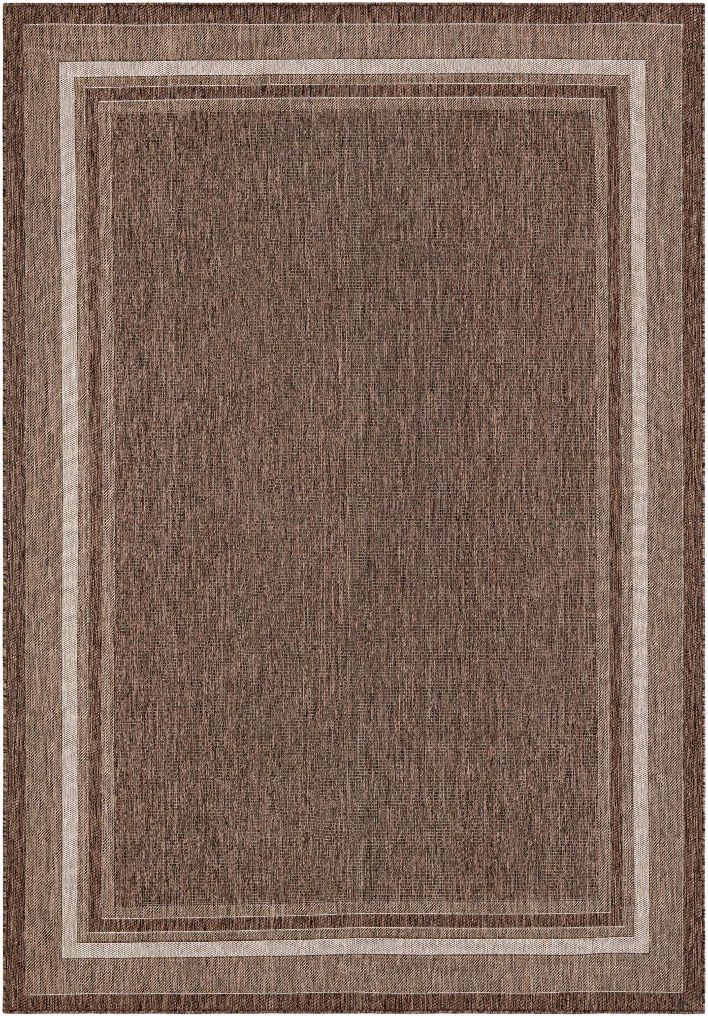 7' 10 x 11' Easy-Clean Border Indoor / Outdoor Rug