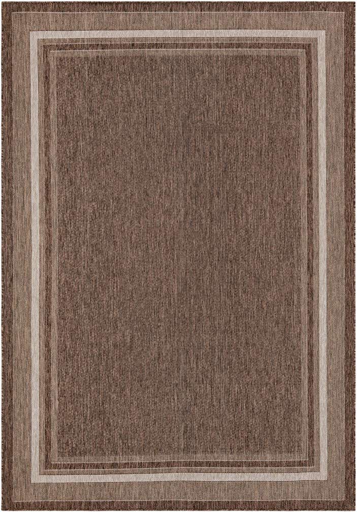 7' 10 x 11' Easy-Clean Border Indoor / Outdoor Rug