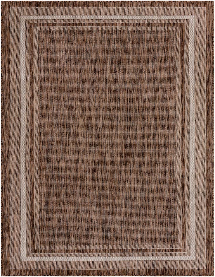 Detail image of 5' 3 x 8' Easy-Clean Border Indoor / Outdoor Rug