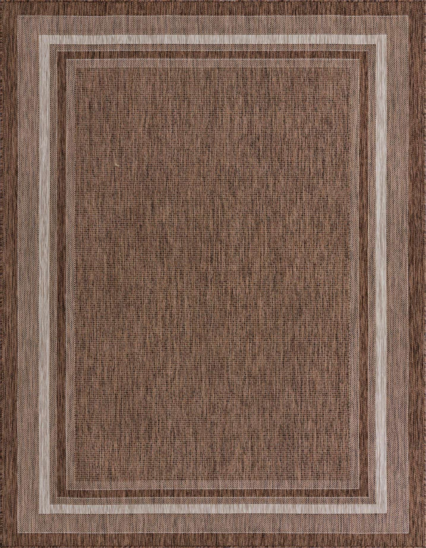 7' x 10' Easy-Clean Border Indoor / Outdoor Rug