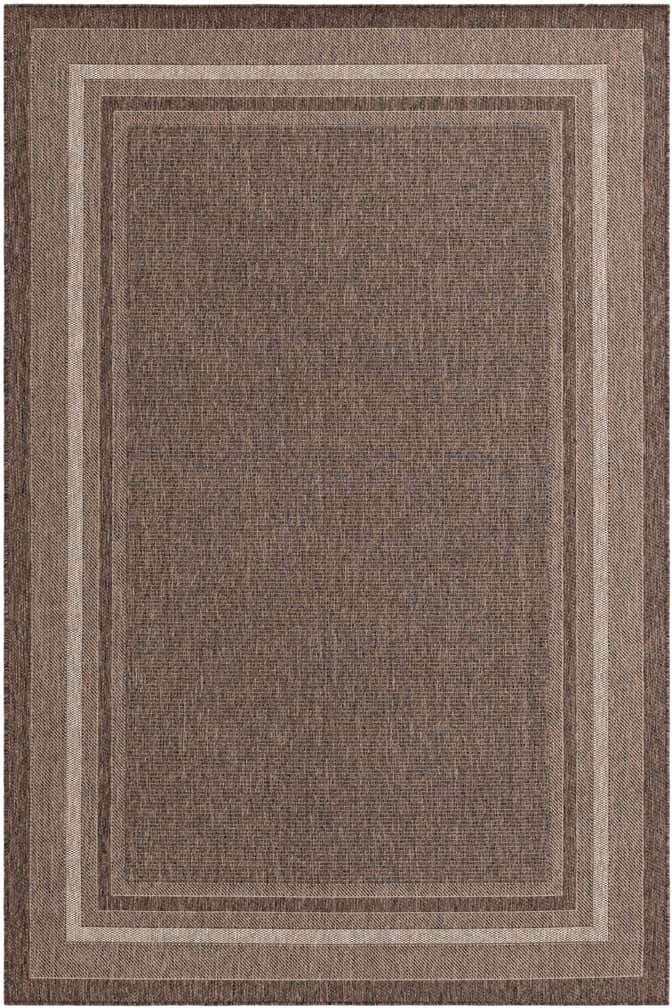 6' x 9' Easy-Clean Border Indoor / Outdoor Rug