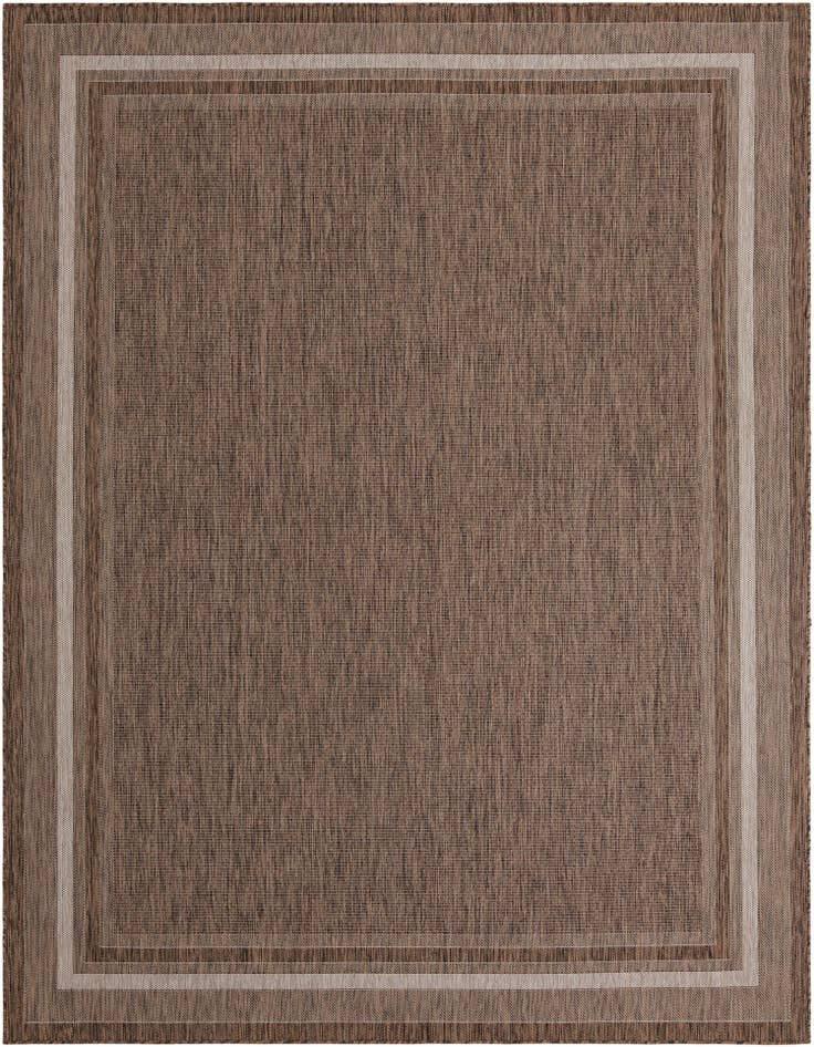 Detail image of 9' x 12' Easy-Clean Border Indoor / Outdoor Rug