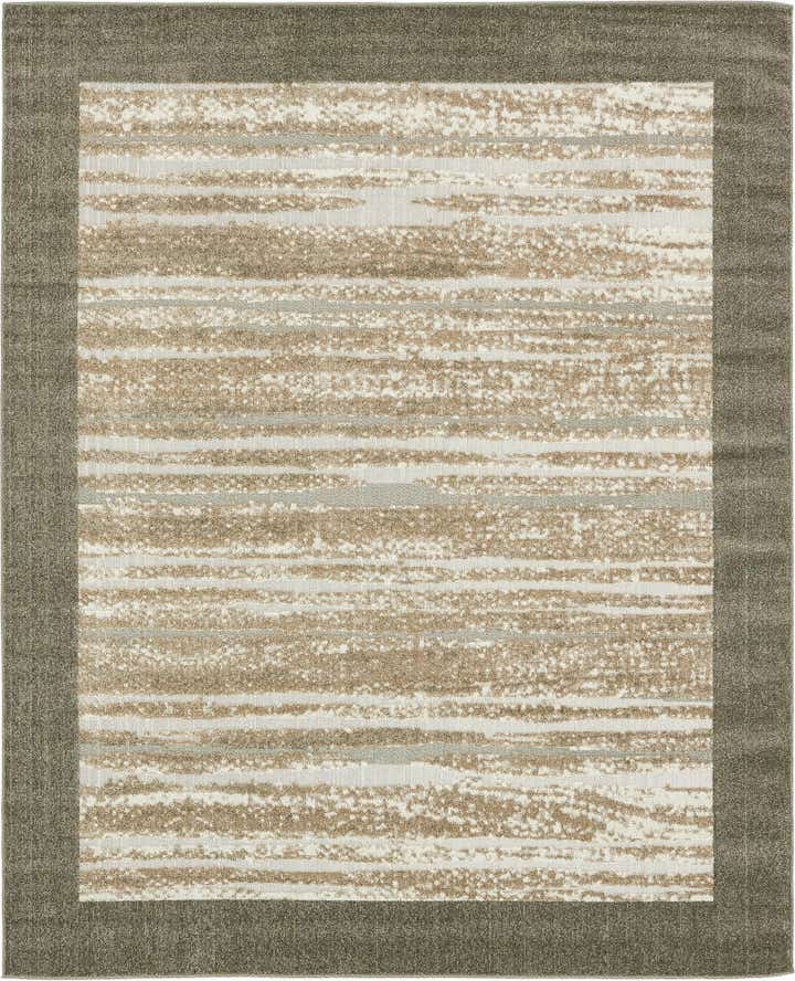 8' x 10' Easy-Clean Border Indoor / Outdoor Rug