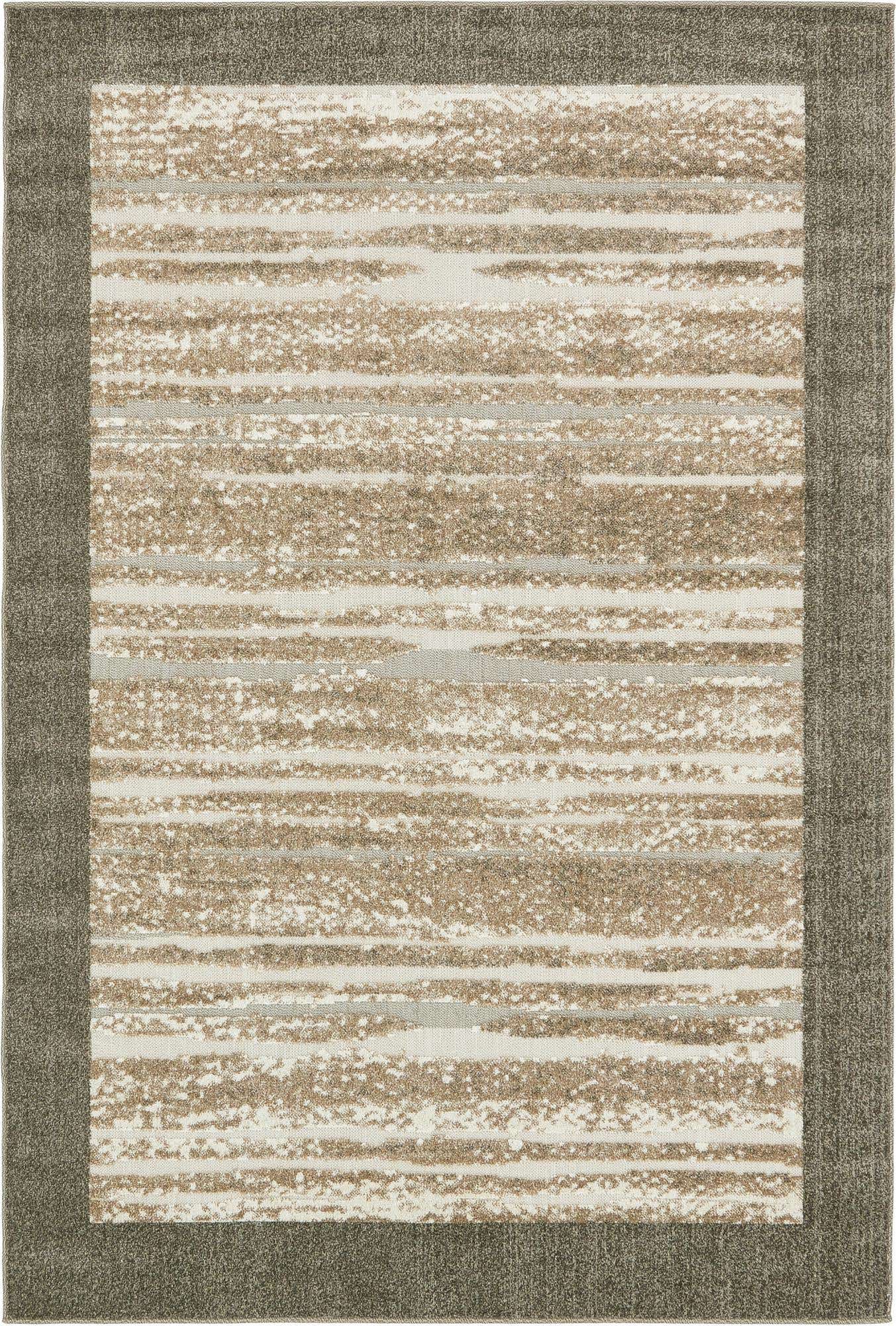 6' x 9' Easy-Clean Border Indoor / Outdoor Rug