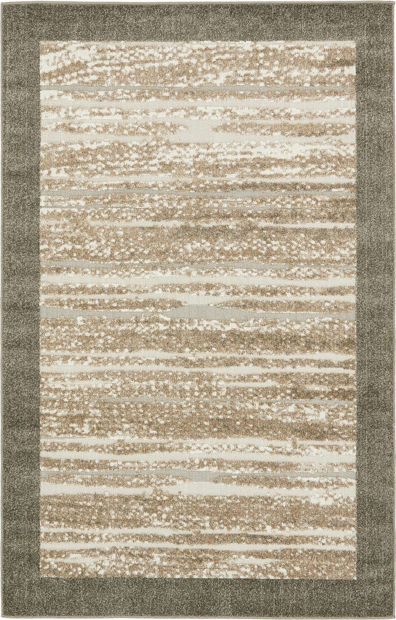 5' x 8' Easy-Clean Border Indoor / Outdoor Rug