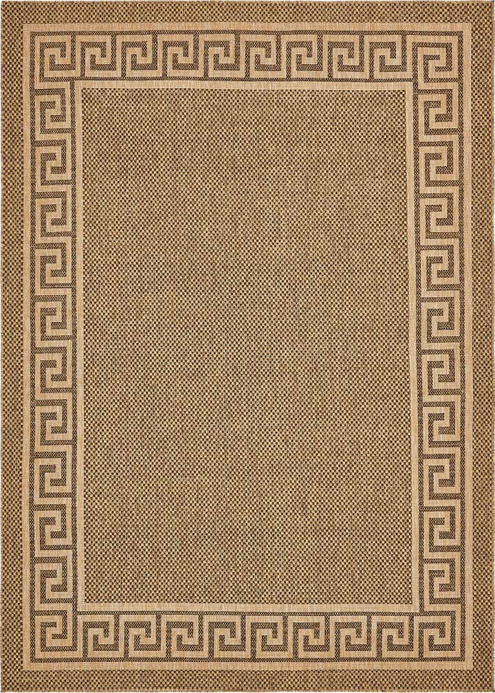 9' x 12' 2 Easy-Clean Border Indoor / Outdoor Rug