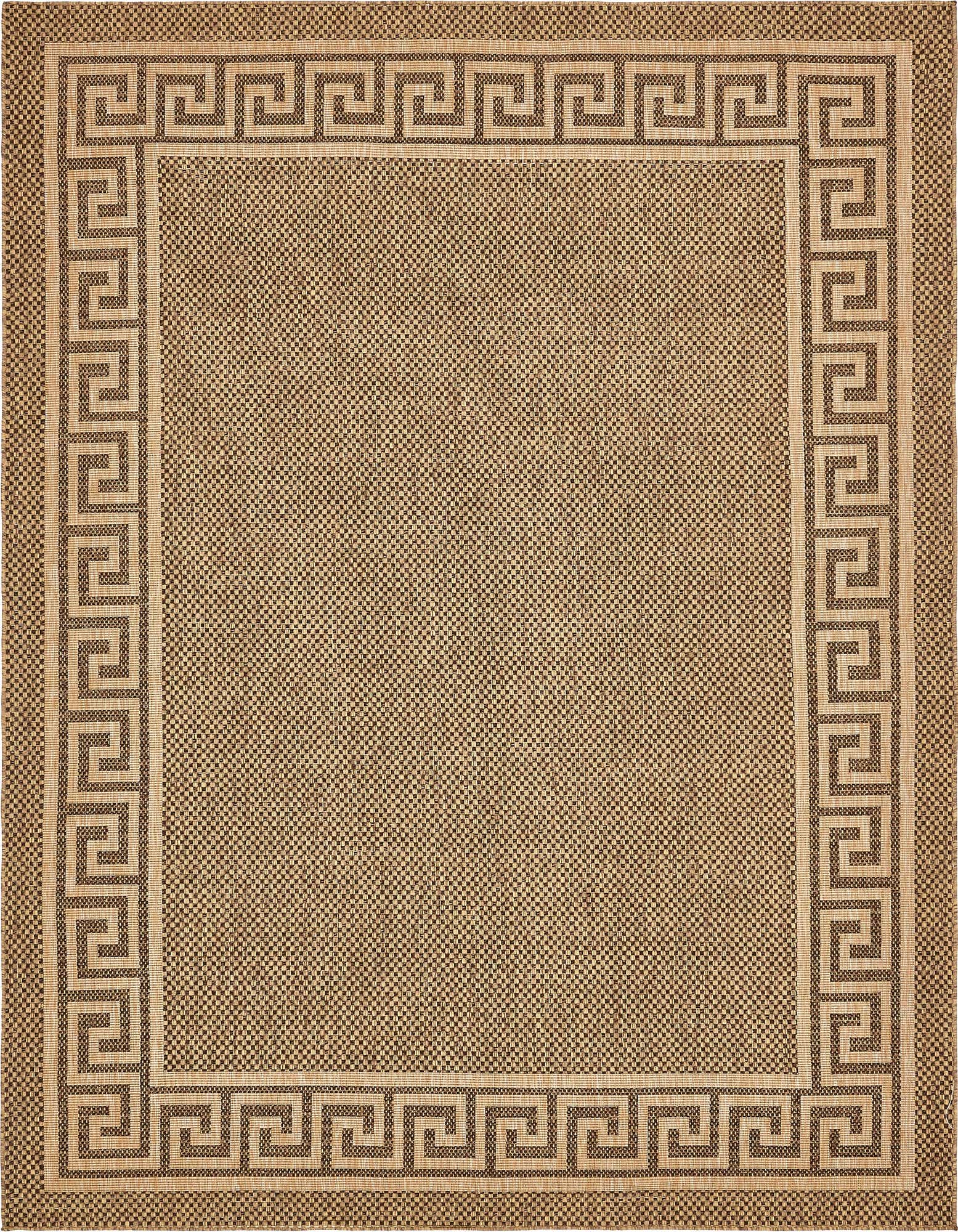 9' x 12' 2 Easy-Clean Border Indoor / Outdoor Rug