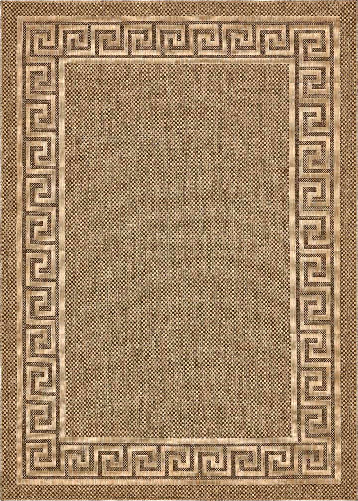 8' x 11' 4 Easy-Clean Border Indoor / Outdoor Rug