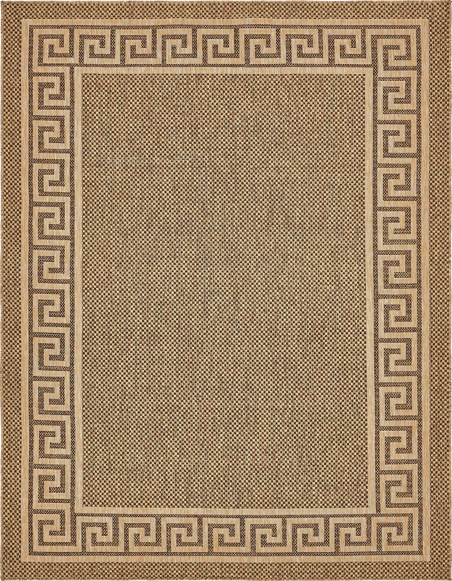 8' x 11' 4 Easy-Clean Border Indoor / Outdoor Rug