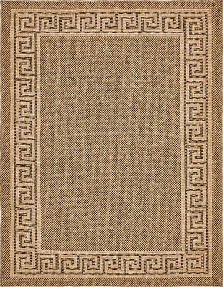 Detail image of 8' x 11' 4 Easy-Clean Border Indoor / Outdoor Rug