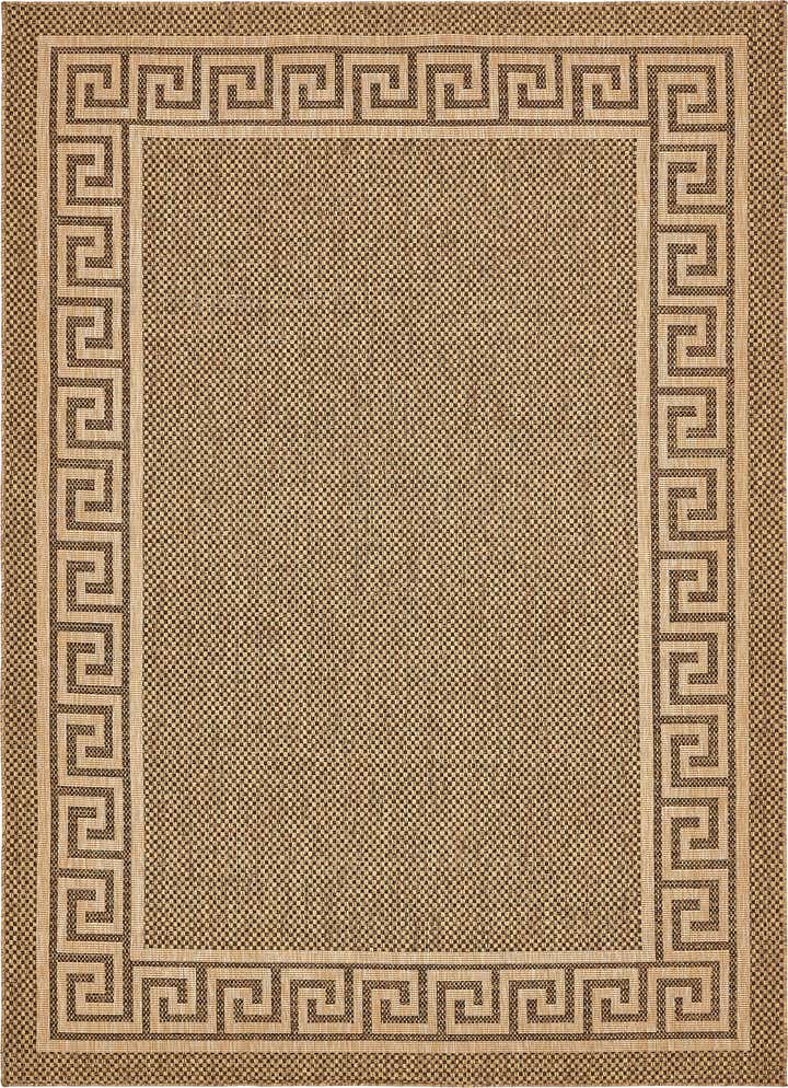 8' x 11' 4 Easy-Clean Border Indoor / Outdoor Rug
