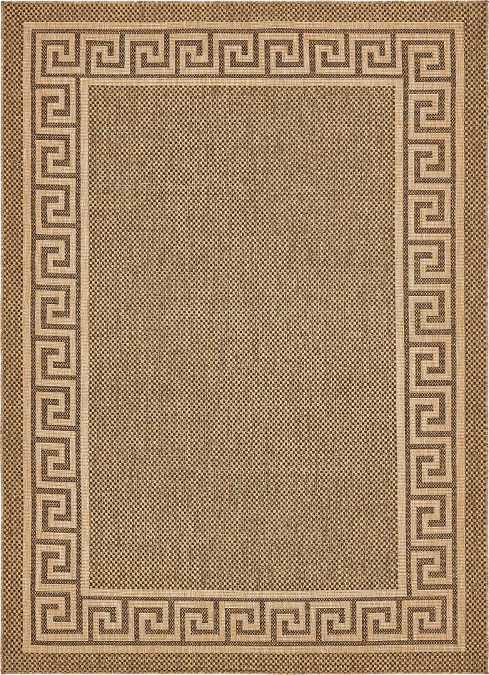 Detail image of 8' x 11' 4 Easy-Clean Border Indoor / Outdoor Rug