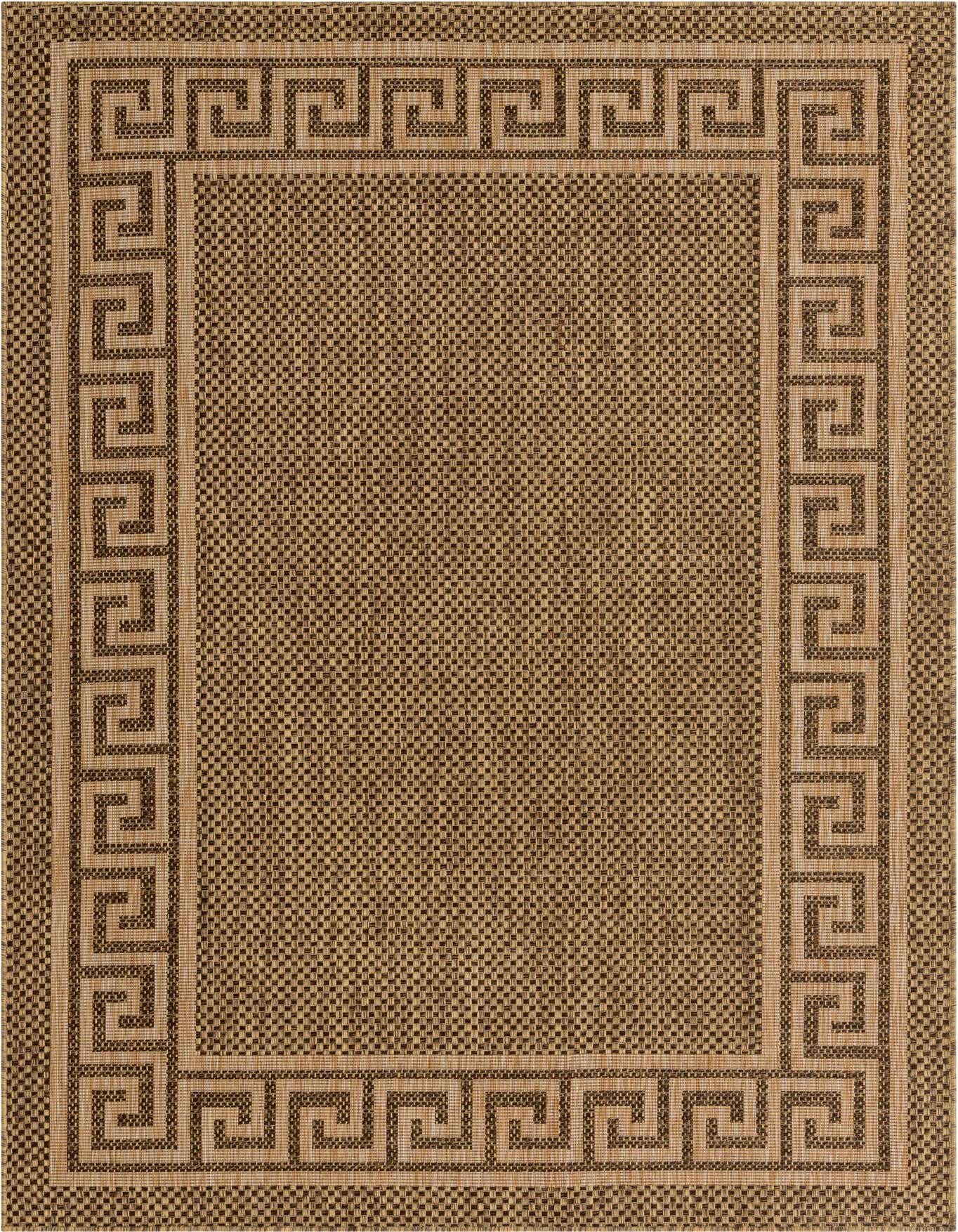 6' x 9' Easy-Clean Border Indoor / Outdoor Rug