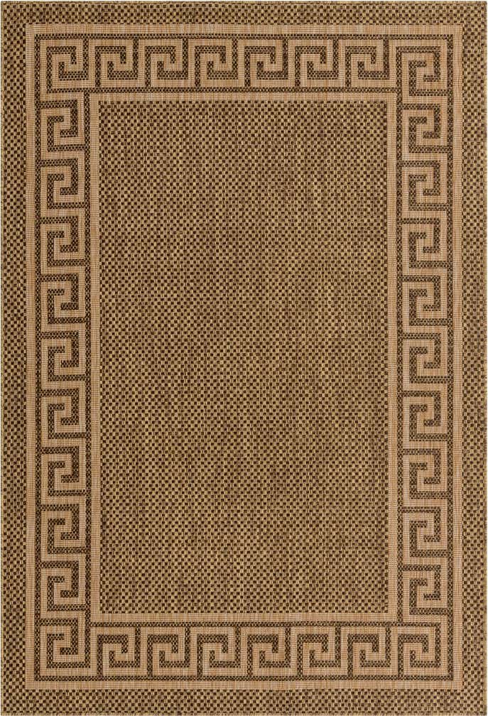 6' x 9' Easy-Clean Border Indoor / Outdoor Rug