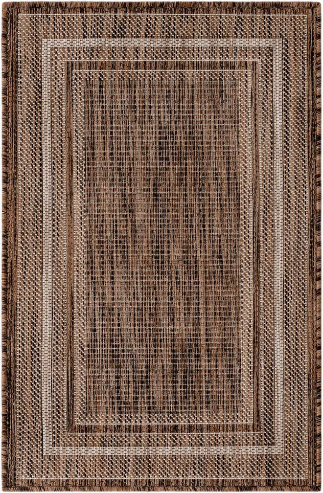 2' x 3' 1 Easy-Clean Border Indoor / Outdoor Rug