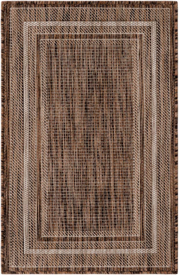 Detail image of 2' x 3' 1 Easy-Clean Border Indoor / Outdoor Rug
