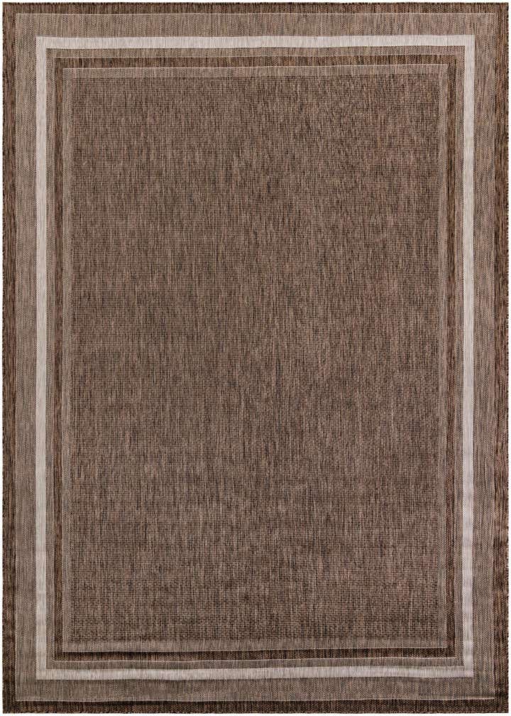 10' x 13' 1 Easy-Clean Border Indoor / Outdoor Rug